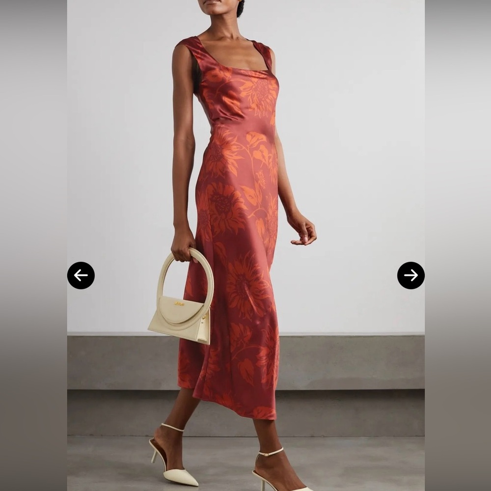Reformation Hendrix 100% Silk Gown